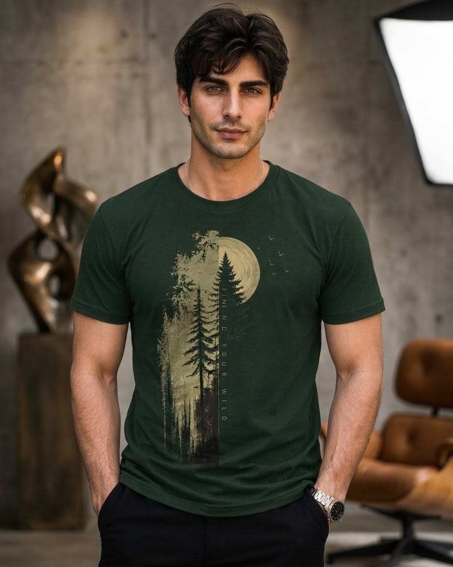 "The Signature Duo — Find Your Wild × World Within"Das Fashion | 180 GSM Premium Cotton | Bio Wash