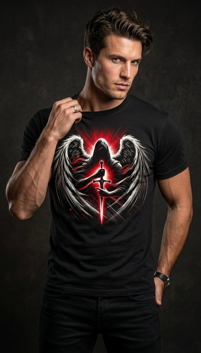 "Rise of the Fallen — Born to Be Legendary" Das Fashion | 180 GSM Premium Cotton | Bio Wash | Round Neck